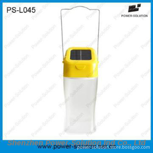 Portable LED solar light outdoor lamp with 2 light options for indoor